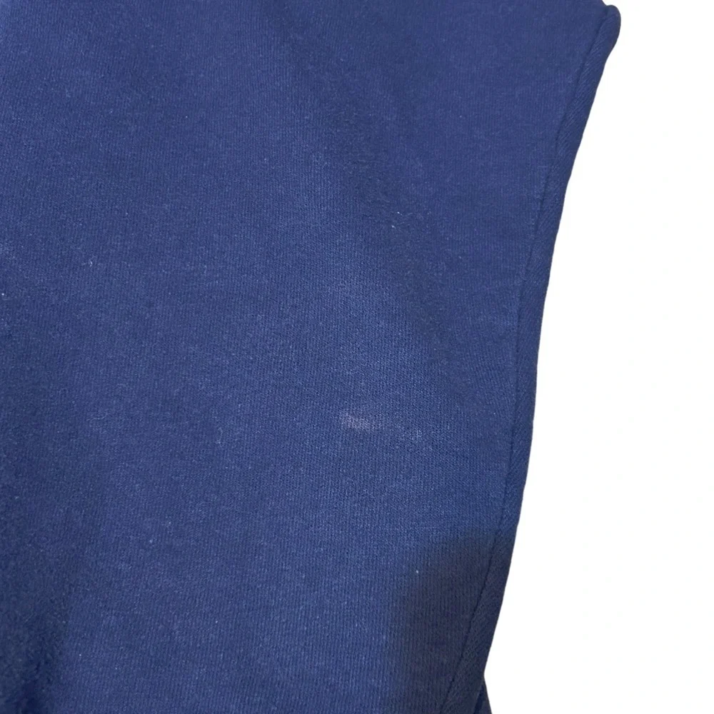 Vintage Jerzees Lone Wolf Moon Graphic Sweatshirt Size L Navy - Picture 5 of 13